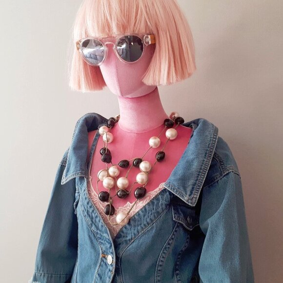 EUC Mustard Seed blue medium wash denim jacket with strap detail, M - Picture 5 of 12